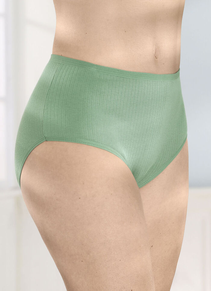 Viererpack Slips mit Rippenstruktur, 