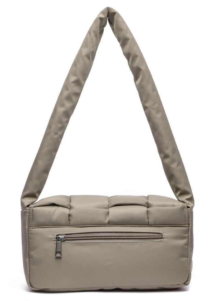 Collezione Alessandro Tasche aus zart gl&auml;nzendem Textilmaterial TAUPE