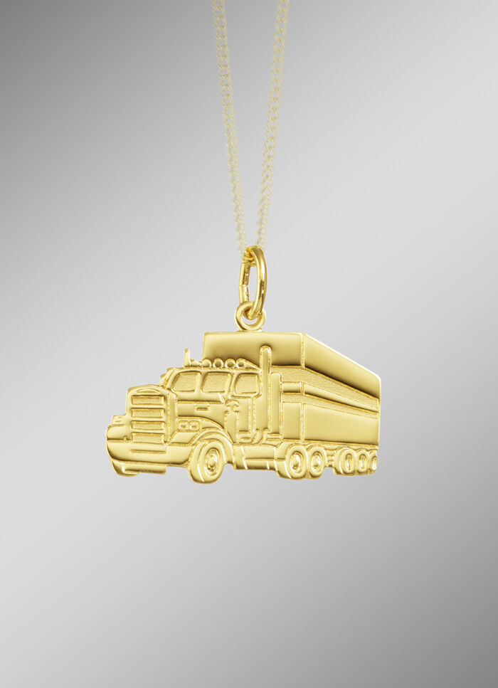 LKW-Anhänger aus Gold 