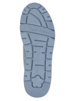 ELENA EDEN, bequeme Damen-Sneaker, Weite H, mit herausnehmbarem Fussbett JEANS-SILBER