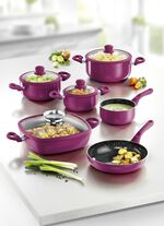 XXL-Topf-Set, 10-teilig, mit Antihaft-Keramikbeschichtung BEERE