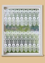 Kurzvorhang mit aufwendigem Macram&eacute;-Abschluss 