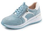 ELENA EDEN, sytlische Damen-Sneaker, Weite H, mit herausnehmbarem Fussbett BLAU-WEISS