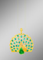 Wundersch&ouml;ner Pfau Anh&auml;nger 