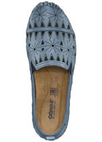 Gemini, sommerliche Damen-Slipper, Weite G, mit herausnehmbarem Fussbett JEANS