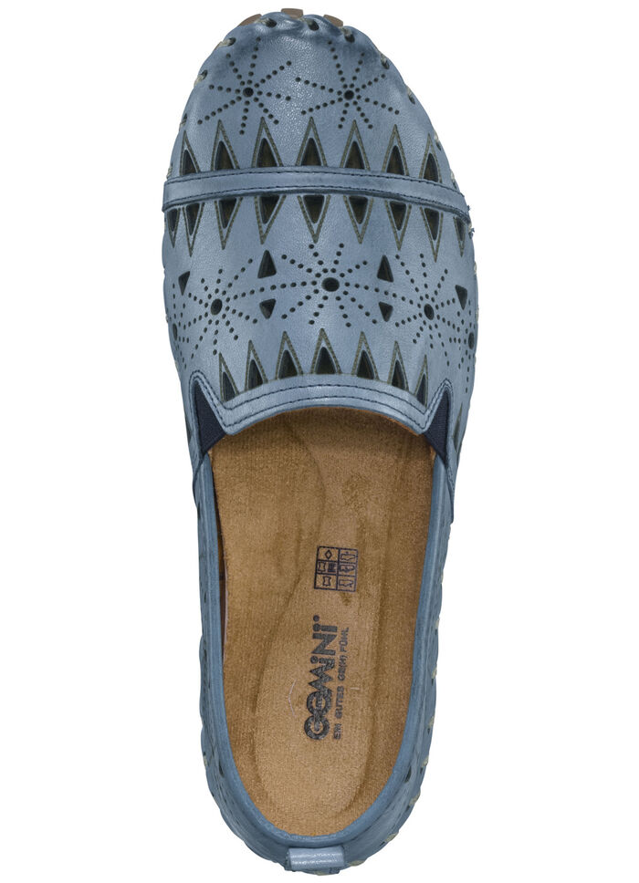 Gemini, sommerliche Damen-Slipper, Weite G, mit herausnehmbarem Fussbett JEANS