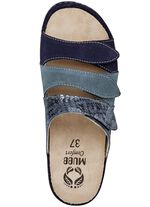 Mubb, bequeme Damen-Pantoletten, Weite H, mit herausnehmbarem Fussbett 