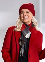 Schal mit Karodessin 