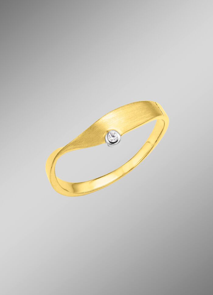 Geschmackvoller Damenring in Bicolor 