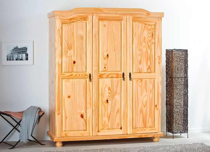 Kleiderschrank aus massiver Kiefer NATUR