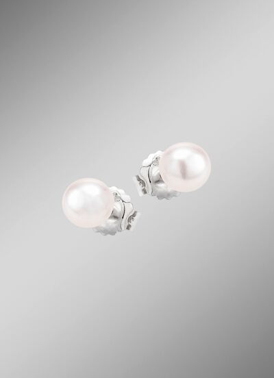 Ohrstecker mit S&uuml;sswasser-Zuchtperlen 