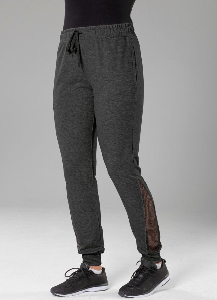Freizeithose mit Netzeinsatz in 4 Farben 