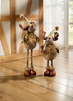 Elch, 2er-Set, mit Teleskopbeinen 