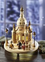 Beleuchtete Dresdner Frauenkirche 