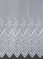 Vorhang Grafik mit Universalschienenband WEISS