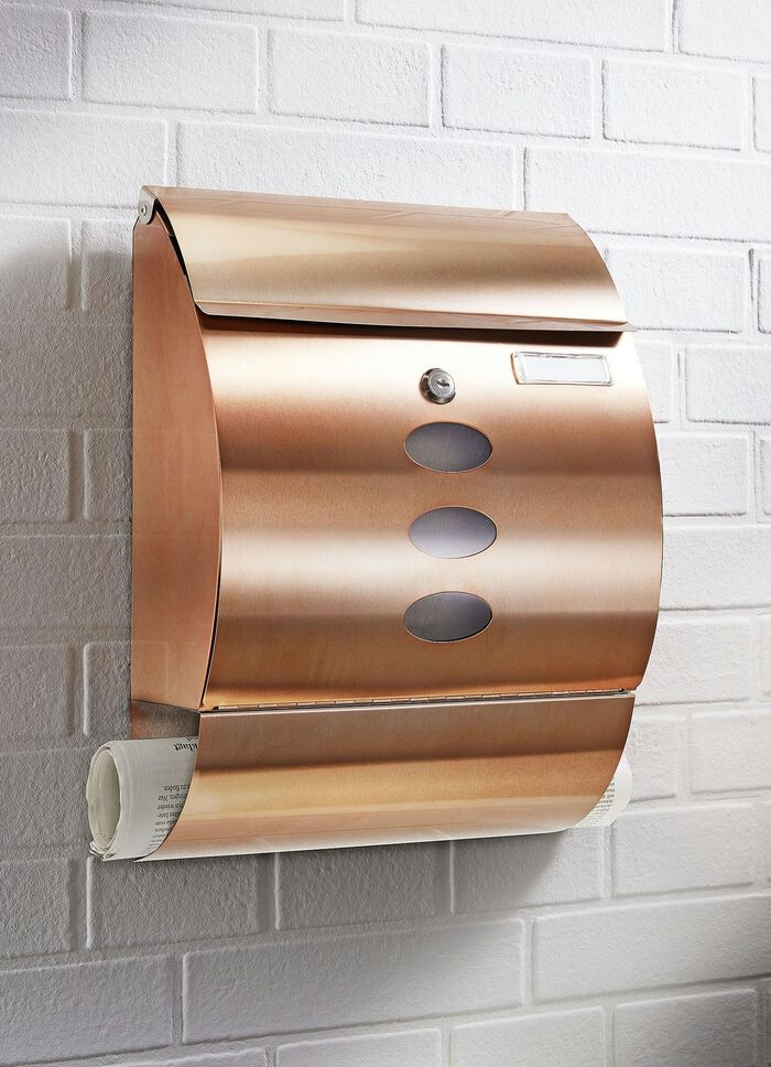 Abschliessbarer Edelstahl-Briefkasten 