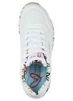 SKECHERS, trendige Damen-Sneaker, mit sichtbarem Luftpolster WEISS