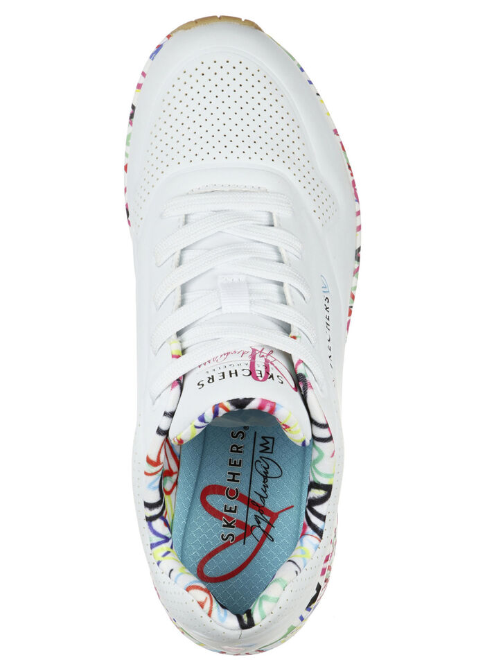 SKECHERS, trendige Damen-Sneaker, mit sichtbarem Luftpolster WEISS