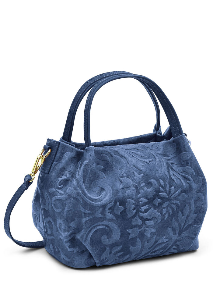 Laurina Tasche mit edler Prägung BLAU