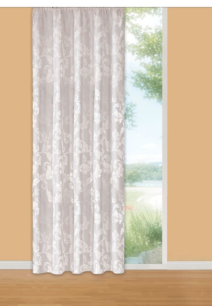 Blickdichte &Uuml;bergardine CREME