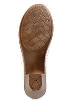 Gemini Pumps aus Rind-Nappaleder mit Schleife WEISS-MULTICOLOR