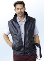 Ledergilet mit drei Innentaschen 
