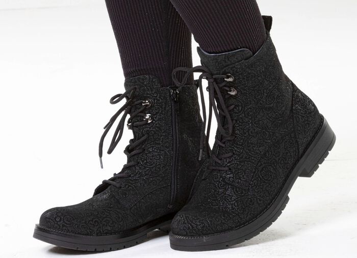 Waldl&auml;ufer, bequeme Damen-Stiefeletten, Weite G, mit herausnehmbarem Fussbett 