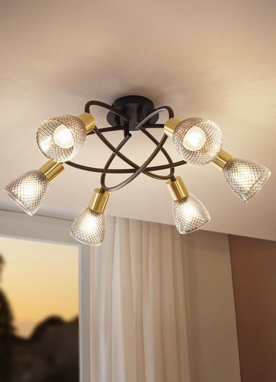 Deckenlampe, auch Wandbefestigung möglich 