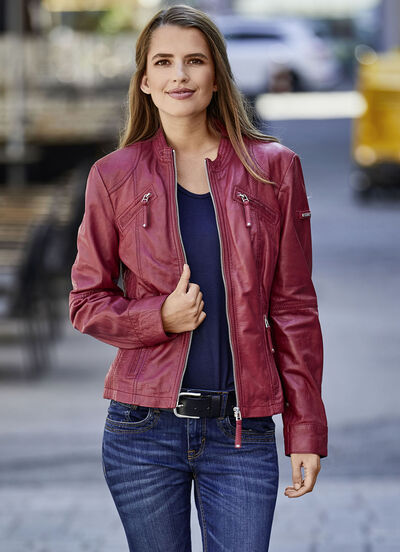 Lederkurzjacke von «Cabrini» 