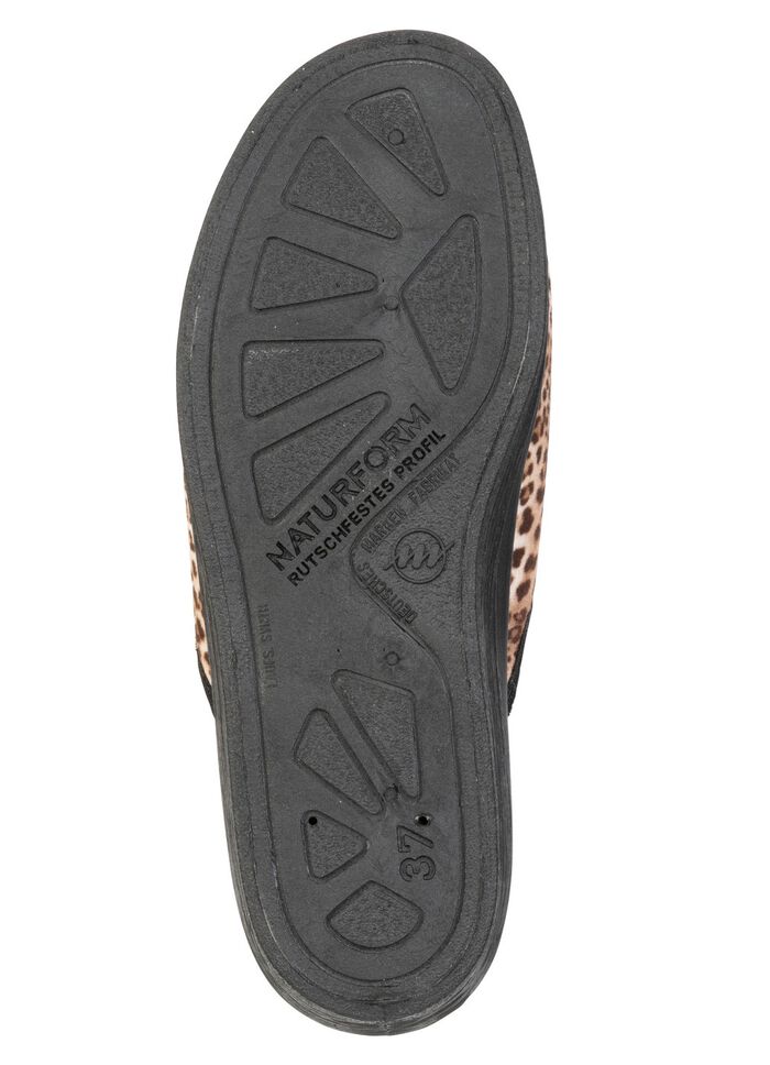 Trendige Damen-Hausschuhe, im Leo-Look BRAUN