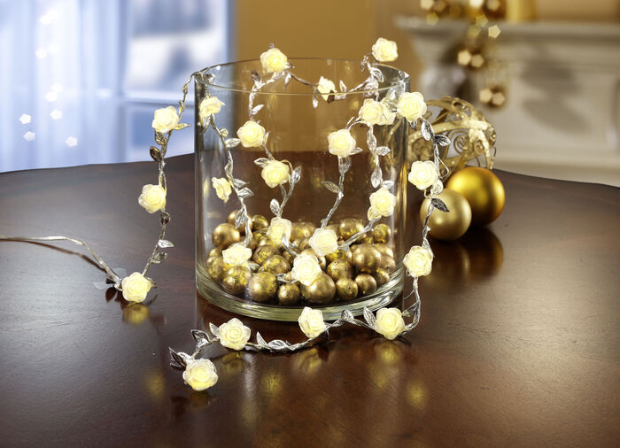 LED-Lichterkette Rosen 