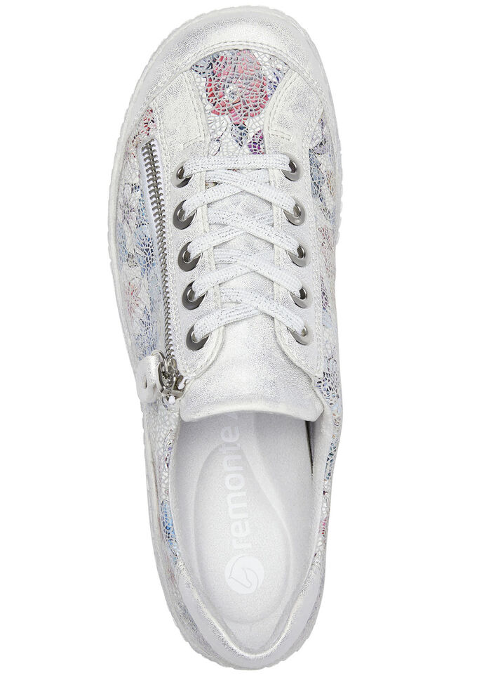 Remonte, elegante Damen-Sneaker, Weite G, mit Reissverschluss SILBER-BUNT