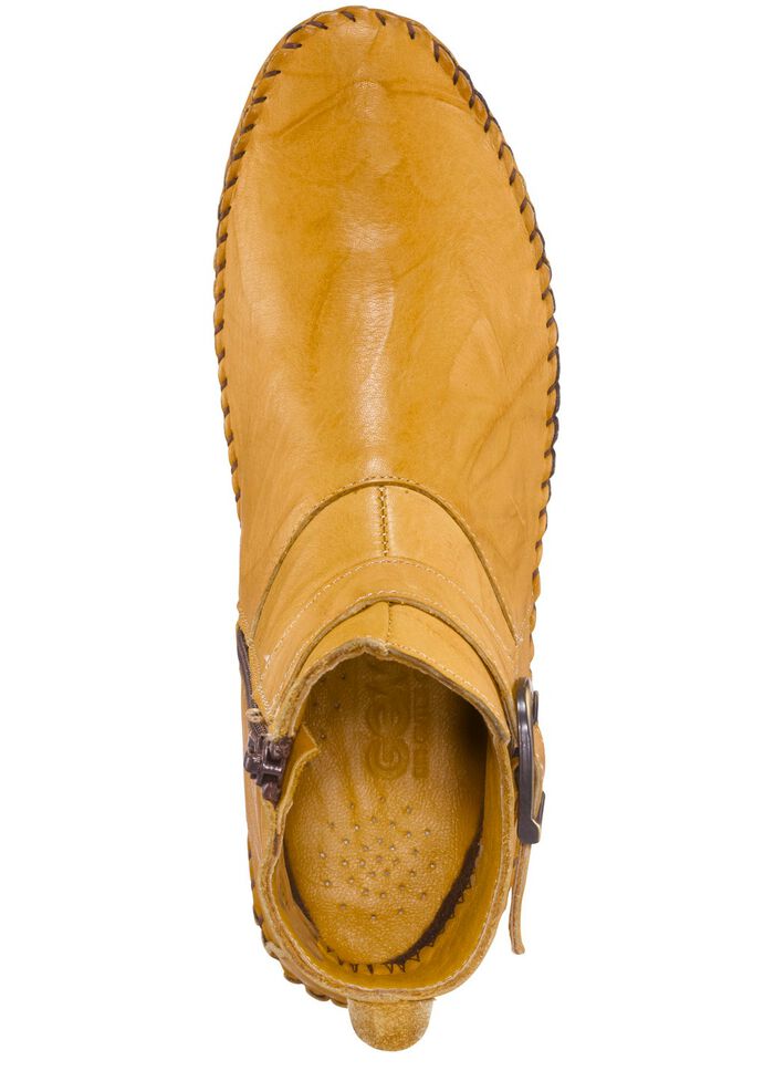 Gemini Mokassin-Stiefelette mit verstellbarer Zierspange MAISGELB