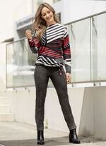 Hose mit Rei&szlig;verschluss-Taschen ANTHRAZIT MELIERT