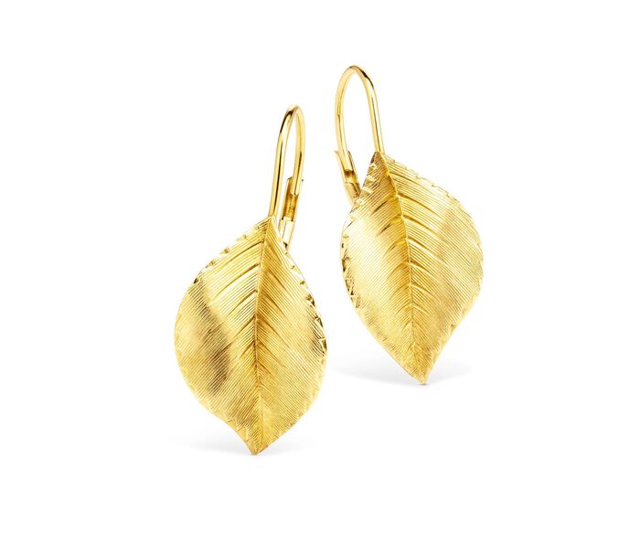 Ohrringe im Blatt-Design 