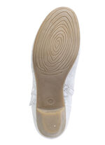 ELENA EDEN, elegante Damen-Stiefeletten, Weite G, mit herausnehmbarem Fussbett EISGRAU-SILBER