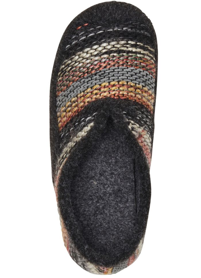 Laurina, bequeme Damen-Hausschuhe, Weite G, mit herausnehmbarem Fussbett 