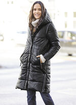 Leder-Steppmantel 2-in-1 von «Jilani» 