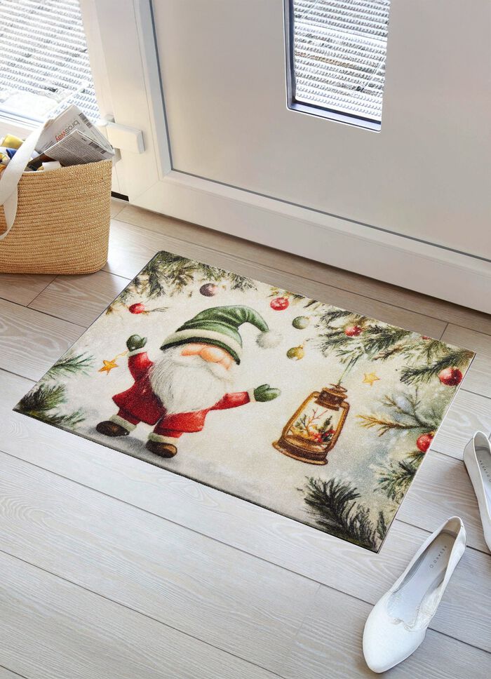 Fussmatte Wichtel mit rutschfester R&uuml;ckseite 