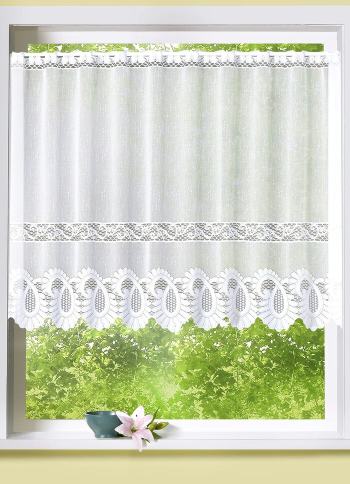 Kleinfenster-Store mit Stangendurchzug 