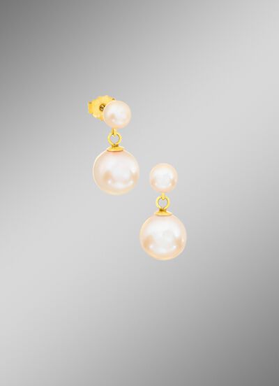 Ohrstecker mit S&uuml;sswasser-Zuchtperlen 