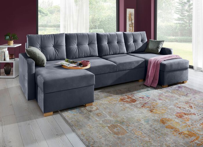 Gem&uuml;tliche Wohnlandschaft mit Bettfunktion 