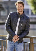 Lederkurzjacke von «Cabrini» in 2 Farben SCHWARZ