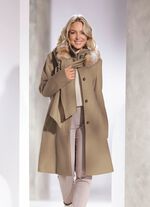 Kurzmantel mit abnehmbarem Schal 