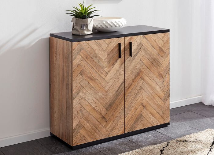 Zeitlos sch&ouml;ne Kommode EICHE DUNKEL