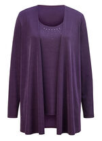 Hinreißendes Twin-Set VIOLETT