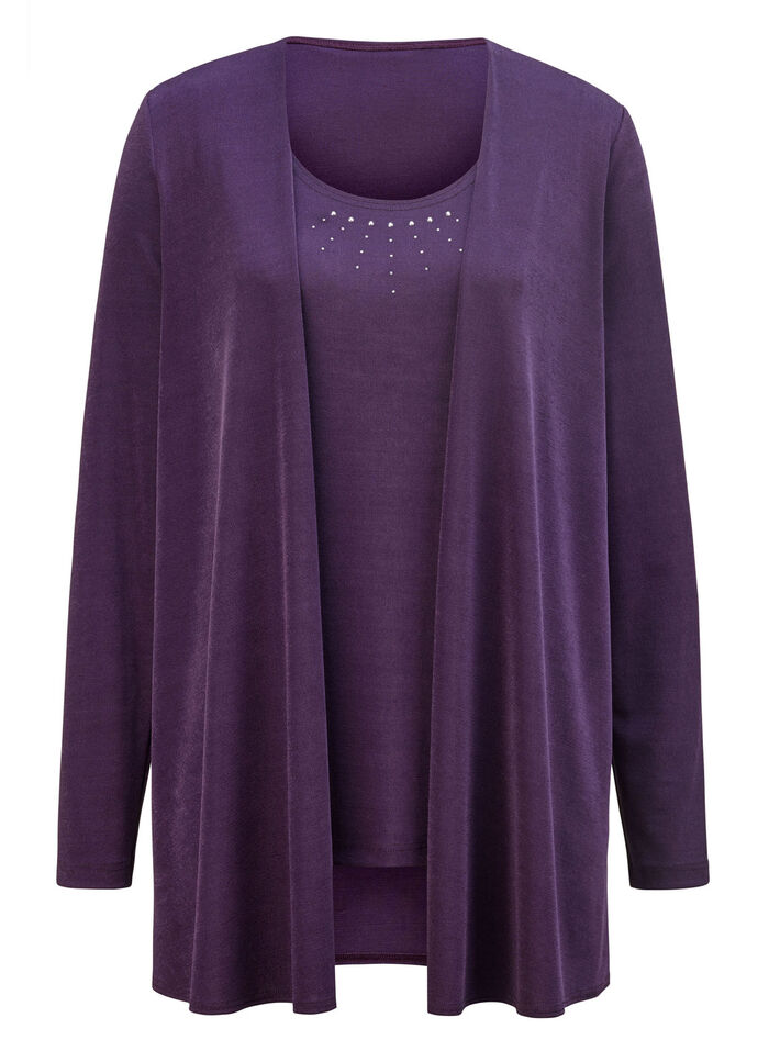Hinreißendes Twin-Set VIOLETT