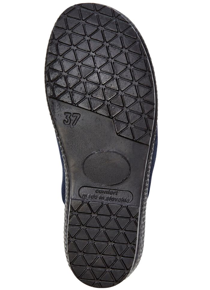 Zweierpack, klassische Damen-Hausschuhe, Weite H, mit Gummizug 