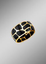 Damenring im Leoparden-Design mit echt Onyx 