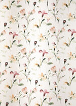 Übervorhang mit Blumen-Dessin und Universalschienenband 